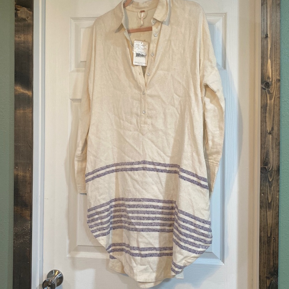 Free people linen dress size small never worn